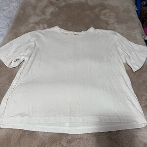 By Together Short Sleeve Cream Tee S